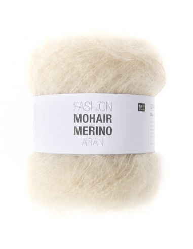 Pelote Fashion mohair merino aran menthe