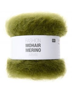 Pelote Fashion mohair merino aran olive