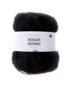 Pelote Fashion mohair merino aran noir