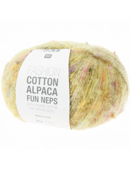 Pelote Fashion cotton alpaca fun neps vanille