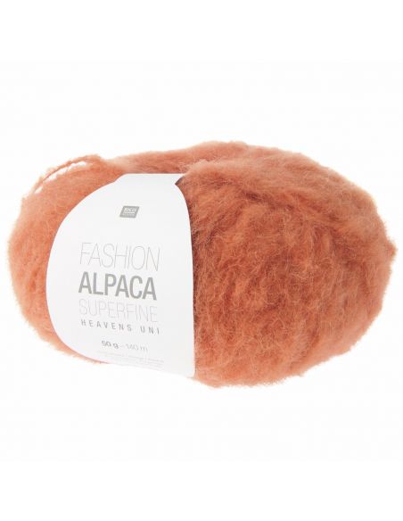 Pelote Fashion alpaca superfine heavens uni terre cuite