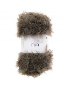 Pelote Creative fur dark khaki