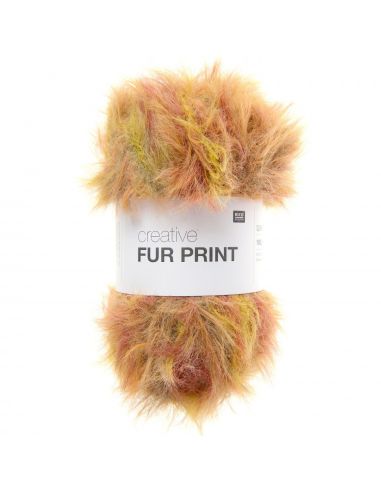 Pelote Creative fur print warm shades