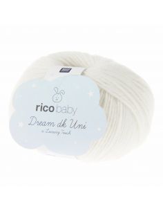 Pelote Rico baby dream dk uni blanc cassé