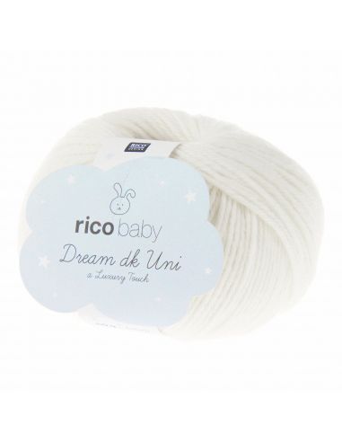 Pelote Rico baby dream dk uni blanc cassé