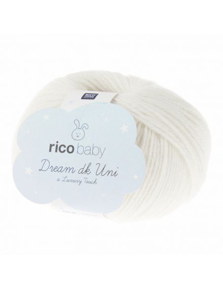Pelote Rico baby dream dk uni blanc cassé