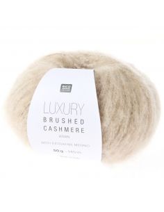 Pelote Luxury brushed cashmere aran greige