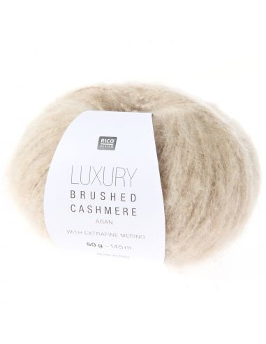 Pelote Luxury brushed cashmere aran greige