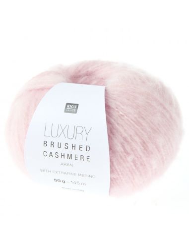 Pelote Luxury brushed cashmere aran rose