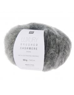 Pelote Luxury brushed cashmere aran anthracite