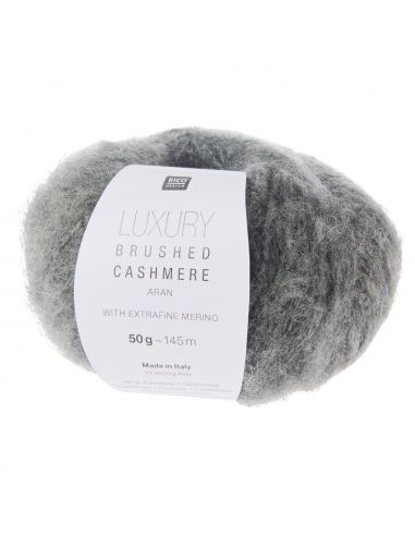 Pelote Luxury brushed cashmere aran anthracite