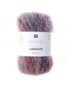 Pelote Fashion wool alpaca landscape late sundown