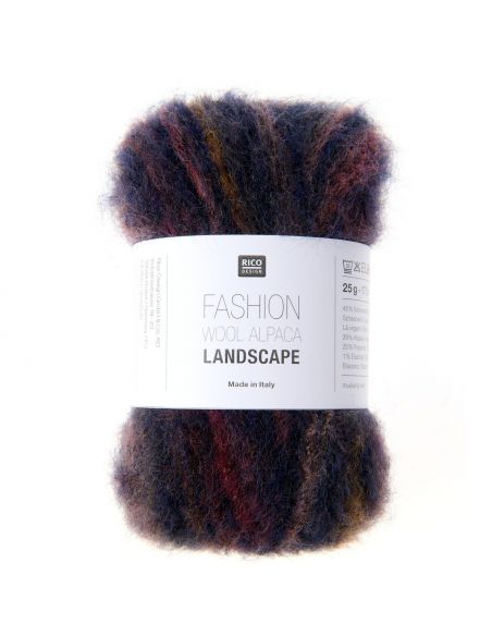 Pelote Fashion wool alpaca landscape dark berries