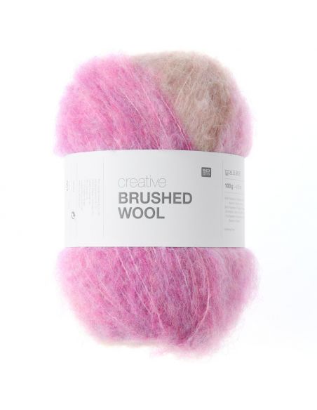 Pelote Creative brushed wool roses
