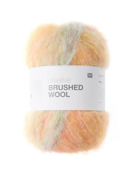 Pelote Creative brushed wool rainbow
