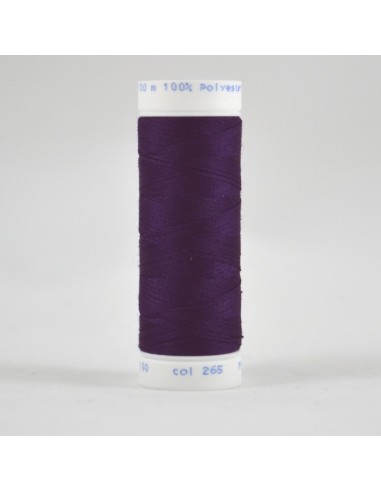 Bobine de 100m de fil à coudre Polyester Aubergine