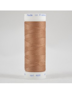 Bobine de 100m de fil à coudre Polyester Caramel