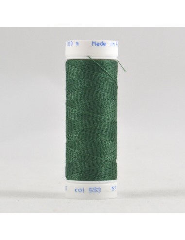 Bobine de 100m de fil à coudre Polyester Vert chasse