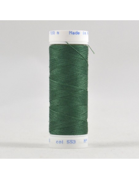 Bobine de 100m de fil à coudre Polyester Vert chasse