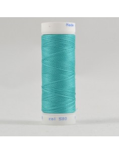 Bobine de 100m de fil à coudre Polyester Cyan