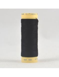 Bobine de 90m de fil à coudre Coton Noir