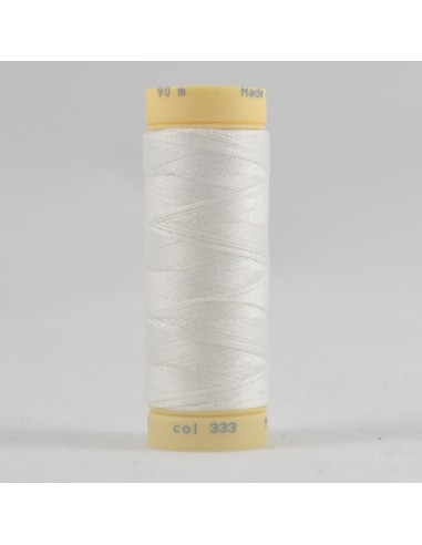 Bobine de 90m de fil à coudre Coton Blanc cassé