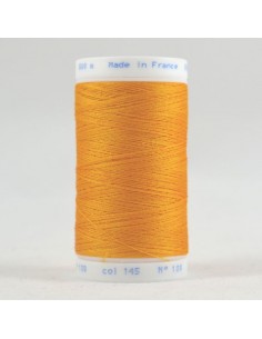 Bobine de 500m de fil à coudre Polyester Jaune soleil