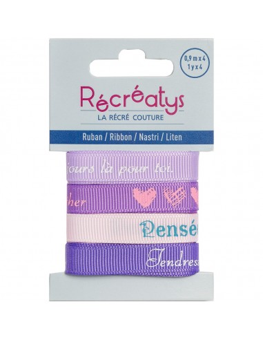 Carte de 4 rubans Message - Love
