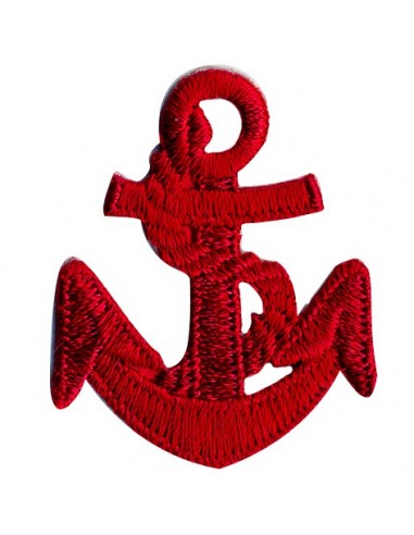 Thermo badge Ancre - Rouge sang