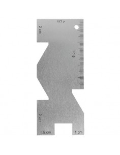 Réglette à ourlet métallique