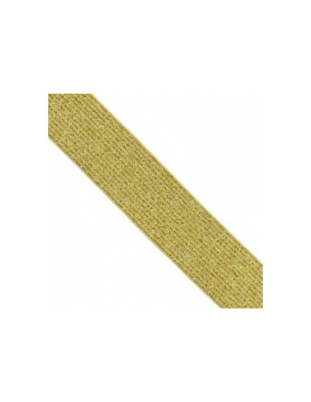 Elastique lurex 20mm Jaune d'Or
