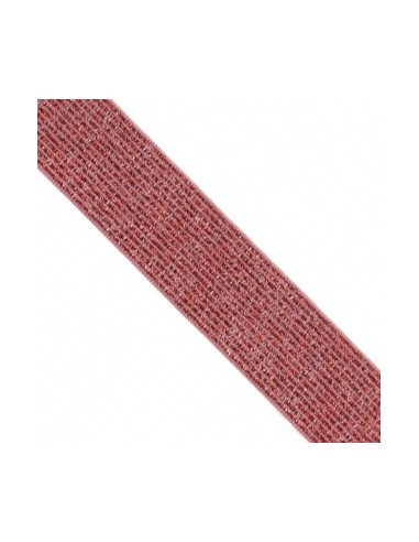 Elastique lurex 20mm Fuschia