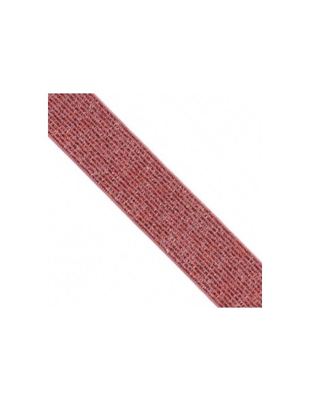 Elastique lurex 20mm Fuschia