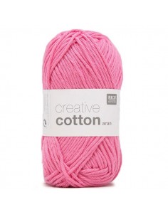 Pelote Creative cotton aran rose bonbon