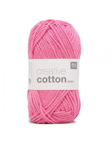 Pelote Creative cotton aran rose bonbon