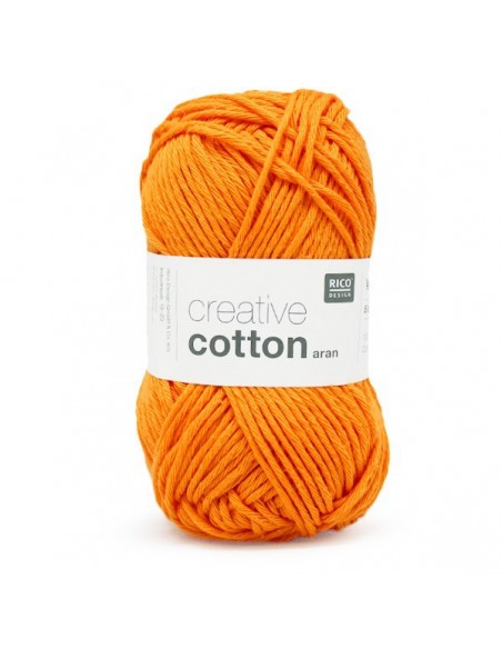 Pelote Creative cotton aran mandarine