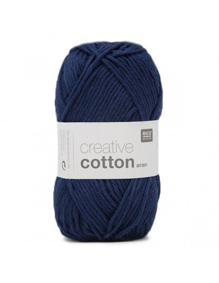 Pelote Creative cotton aran bleu marine