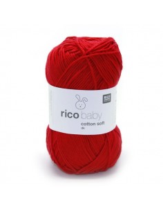 Pelote Rico baby cotton soft dk rouge