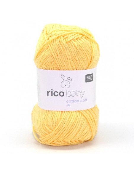 Pelote Rico baby cotton soft dk jaune
