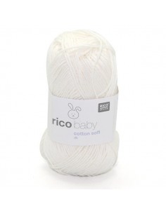 Pelote Rico baby cotton soft dk blanc