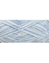Pelote Rico baby cotton soft print dk bleu ciel/blanc