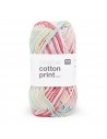 Pelote Creative cotton print aran rose/pastel mix