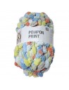 Pelote Creative pompon print orange-bleu
