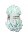 Pelote Creative pompon print blanc-menthe