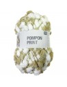 Pelote Creative pompon print blanc-écru