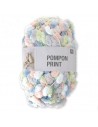 Pelote Creative pompon print pastel mix