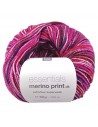 Pelote Essentials merino print dk fuchsia mix