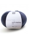 Pelote Essentials soft merino aran bleu nuit