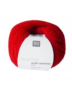 Pelote Essentials soft merino aran rouge
