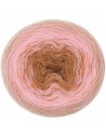 Pelote Creative wool dégradé rose-écru